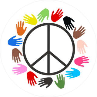 Peace Freedom Diversity Sticker