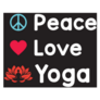 Peace Love And Yoga Sticker