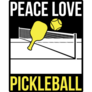 Peace Love Pickleball Sticker