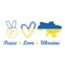 Peace Love Ukraine Ukraine Sticker