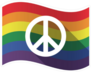 Peace Pride Flag Sticker