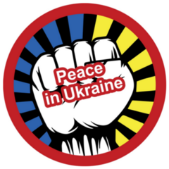 Peace Sign In Ukraine Illustration Circle Sticker