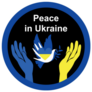 Peace Sign In Ukraine Lettering Sticker