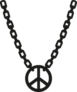 Peace Sign Necklace Sticker