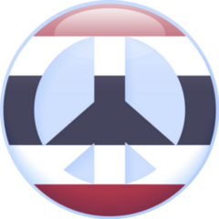 Peace Sign Symbol Thailand Country Flag Sticker