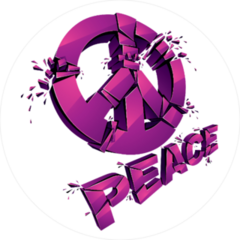 Peace Symbol Breaking Sticker