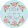 Peace To This House Floral Blessing Illustration Sticker