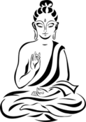 Peaceful Meditating Buddha Sticker