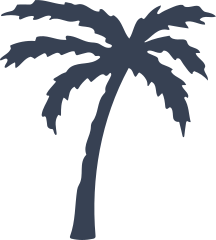 Peaceful Palm Tree Sticker