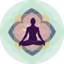 Peaceful Yoga Circle Sticker