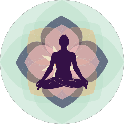 Peaceful Yoga Circle Sticker