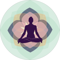 Peaceful Yoga Circle Sticker