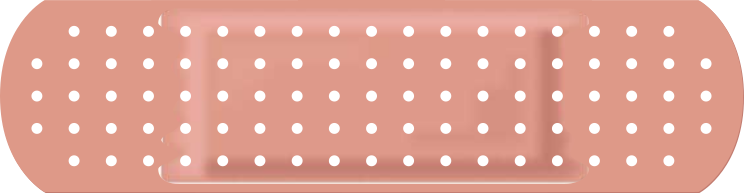 Peach Band Aid Bandage Sticker