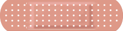 Peach Band Aid Bandage Sticker
