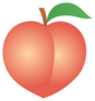 Peach Fruit Sticker
