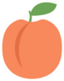 Peach Icon Sticker