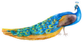 Peacock Bird Isolated Watercolor Illustration Sticker