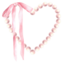 Pearl Heart Coquette Sticker