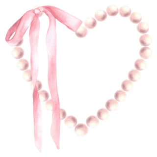 Pearl Heart Coquette Sticker