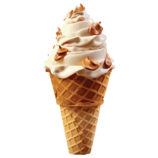Pecan Ice Cream Cone Sticker