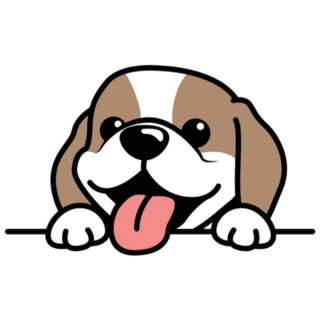 Peeking Beagle Sticker