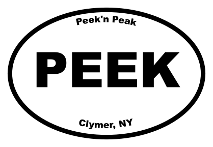 Peekn Peak Oval Sticker