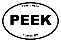 Peekn Peak Oval Sticker