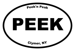 Peekn Peak Oval Sticker