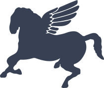 Pegasus Horse Landing Sticker