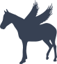 Pegasus Horse Silhouette Sticker