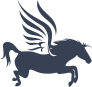 Pegasus Jumping Sticker
