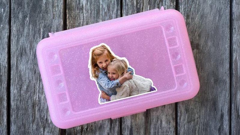 Pencil Box Photo Sticker