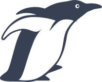 Penguin Diving Sticker