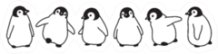 Penguin Icon Baby Cartoons Sticker