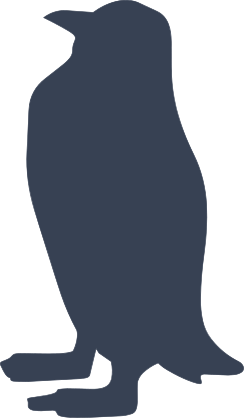 Penguin Silhouette Sticker