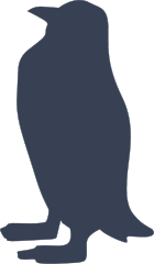 Penguin Silhouette Sticker