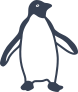 Penguin With Wings Out Sticker