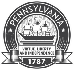 Pennsylvania Grunge Stamp Sticker