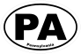 Pennsylvania Pa Oval Sticker