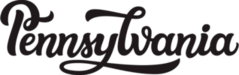 Pennsylvania Script Sticker