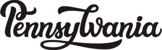 Pennsylvania Script Sticker