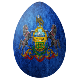 Pennsylvania State Flag Easter Egg Sticker