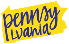 Pennsylvania State Hand Lettering Sticker