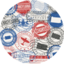 Pennsylvania, Usa Set Of Stamps Travel Passport Sticker