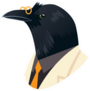 People Art Animal, Crow With Glasses Dressed In Suit Sticker