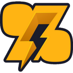 Percent Sign Lightning Sticker