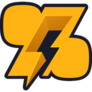 Percent Sign Lightning Sticker