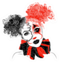 Perfect Makeup Look For Halloween Party Scary Clown Girl Sticker