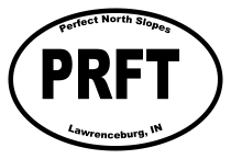 Perfect North Slopes Oval Sticker