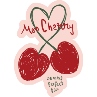 Perfect Pair Cherry Sticker